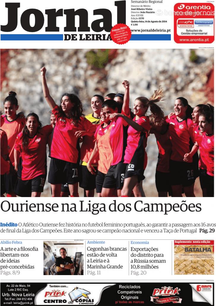 Capa Jornal De Leiria De