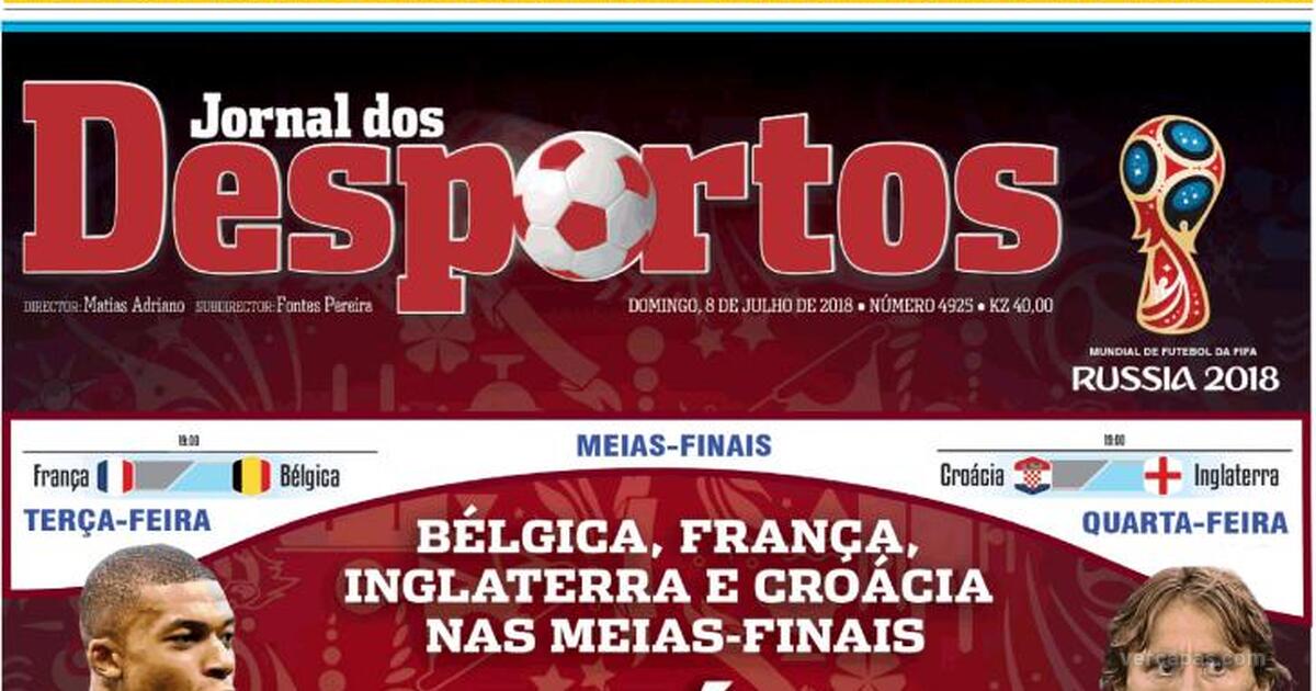 Capa Jornal Dos Desportos De