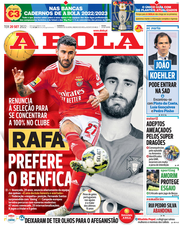 Capas Jornais Desportivos 20 09 2022 DOMINIODEBOLA Capas Jornais Desportivos 20 09 2022 DOMINIODEBOLA