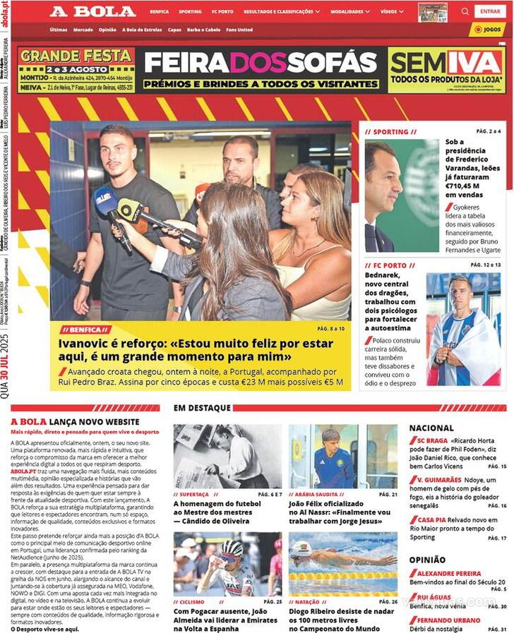 Capa A Bola - 2025-07-30