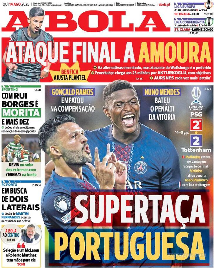 Capa A Bola - 2025-08-14