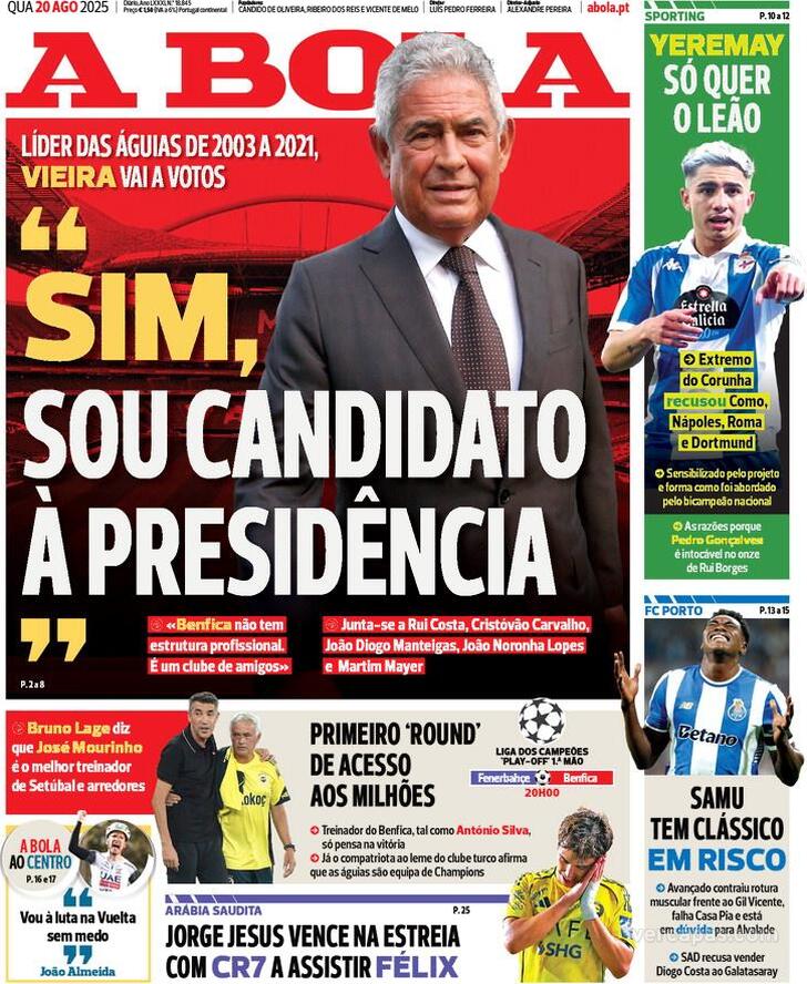 Capa A Bola - 2025-08-20