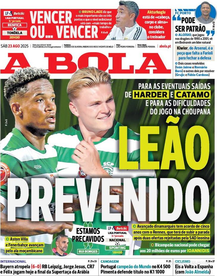 Capa A Bola - 2025-08-23