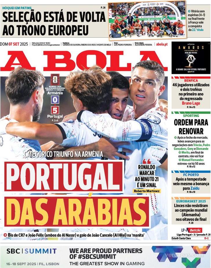 Capa A Bola - 2025-09-07