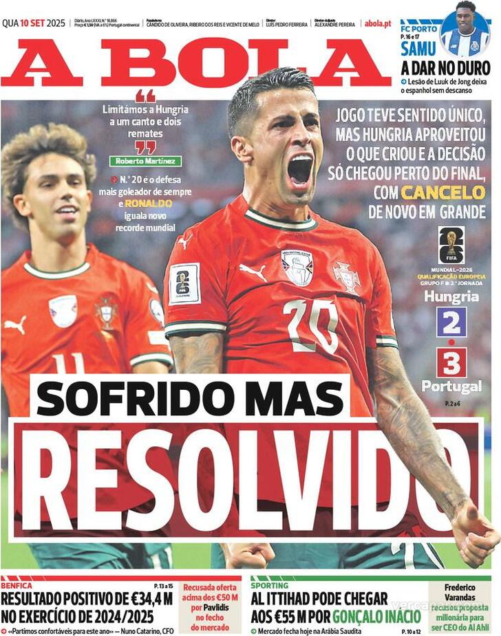 Capa A Bola - 2025-09-10