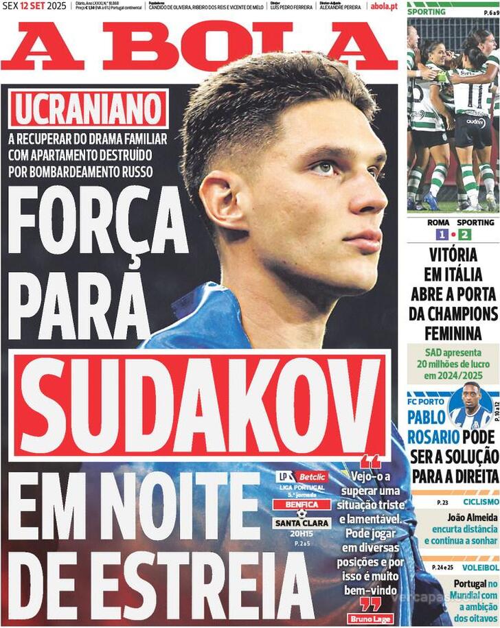 Capa A Bola - 2025-09-12