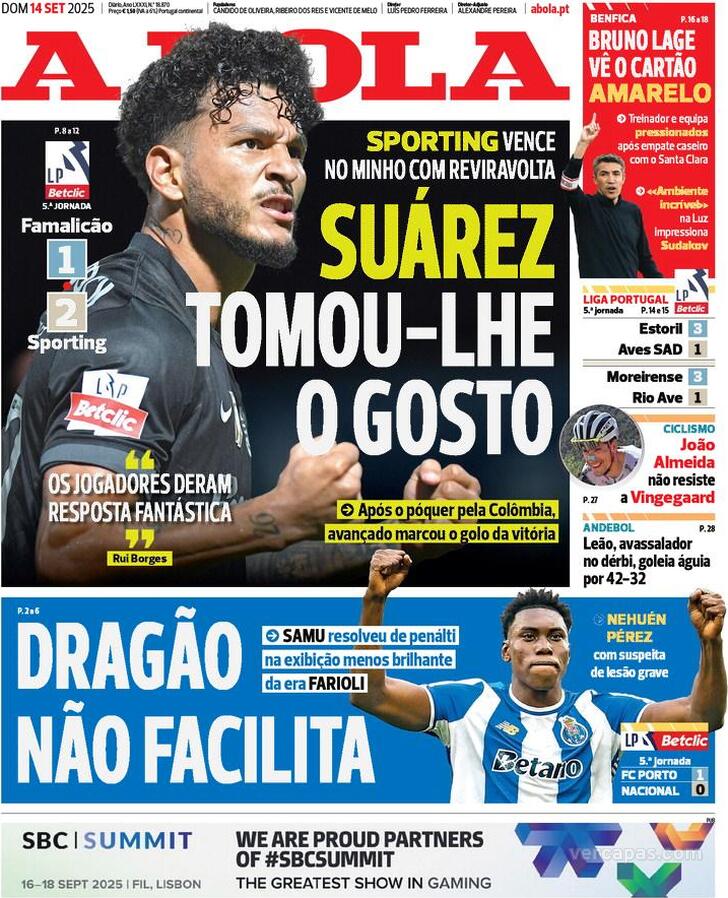 Capa A Bola - 2025-09-14