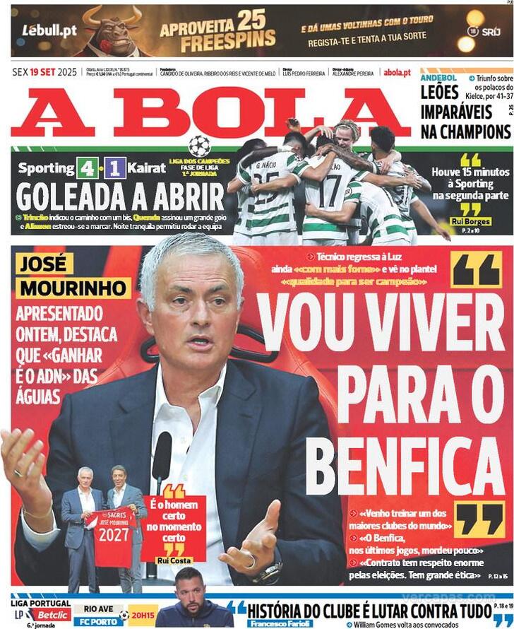 Capa A Bola - 2025-09-19