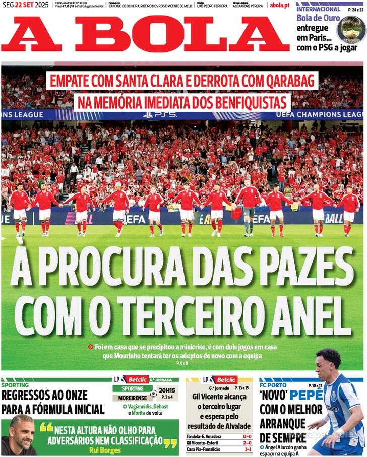 Capa A Bola - 2025-09-22