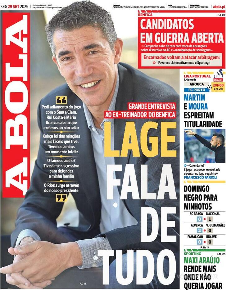 Capa A Bola - 2025-09-29