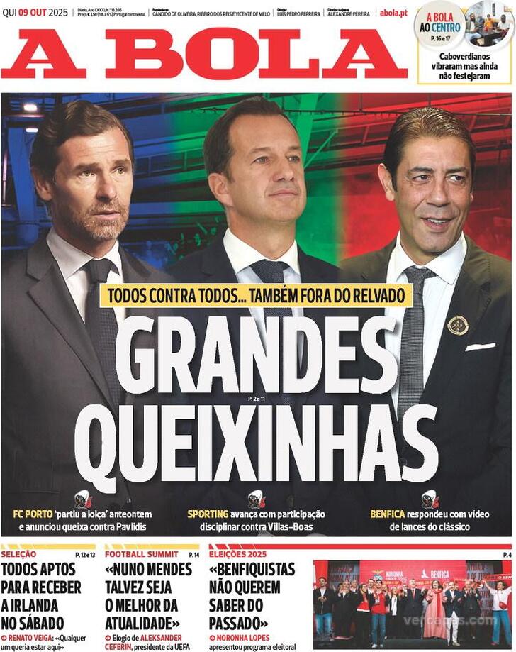 Capa A Bola - 2025-10-09