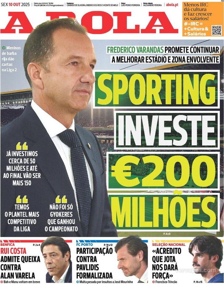 Capa A Bola - 2025-10-10