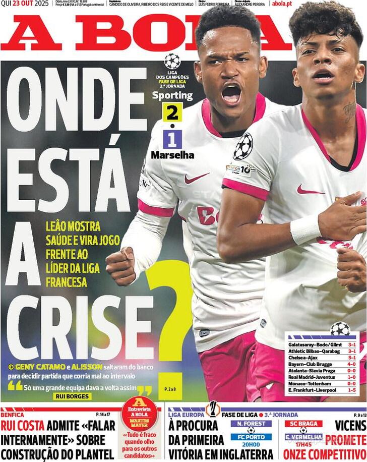 Capa A Bola - 2025-10-23