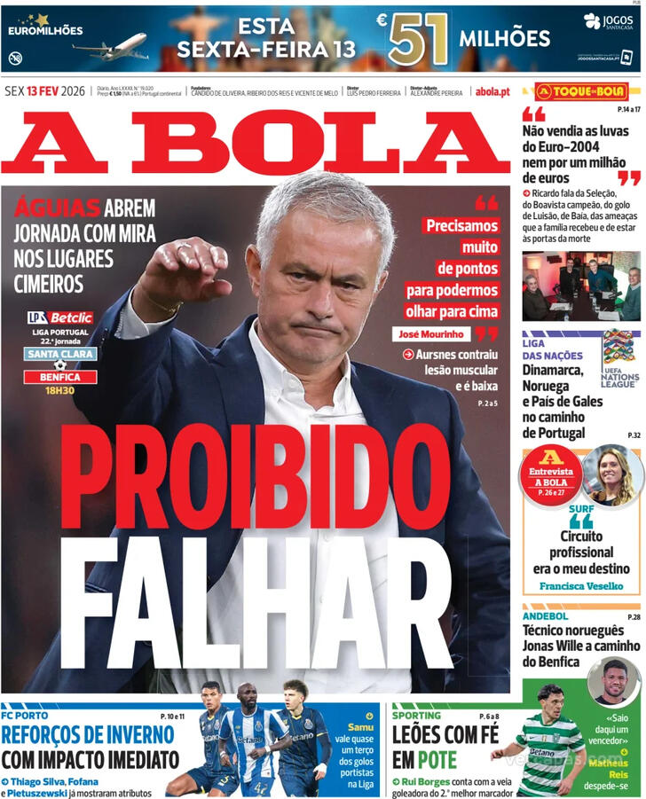 Capa A Bola - 2026-02-13