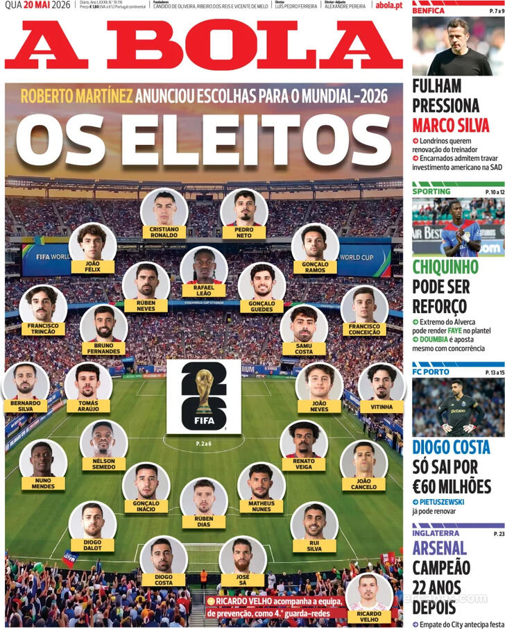 Capa A Bola - 2026-05-20
