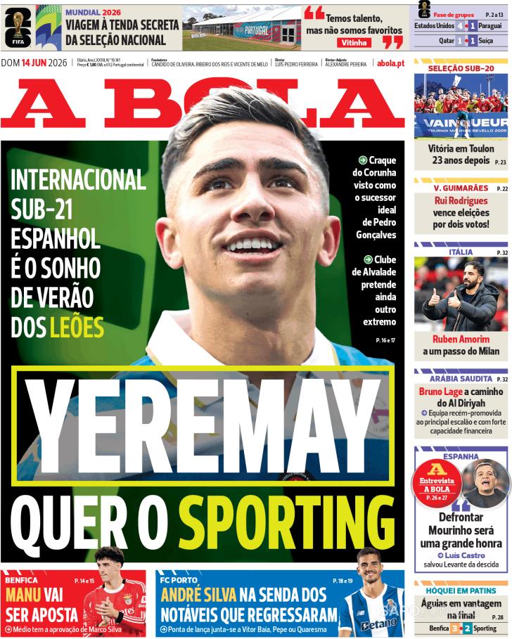Capa A Bola - 2026-06-14