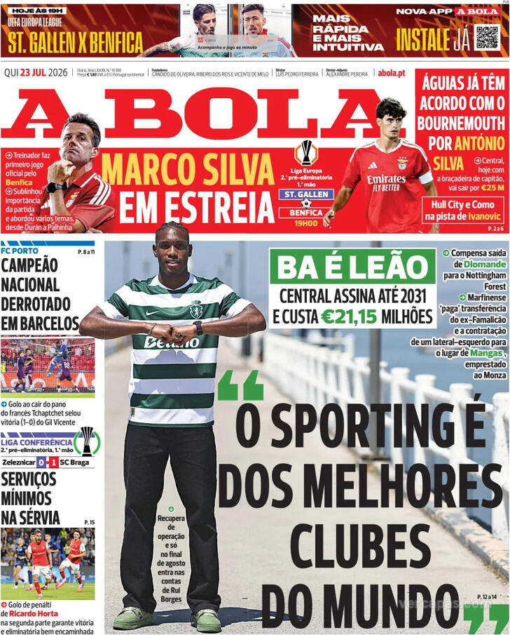 Capa A Bola - 2026-07-23