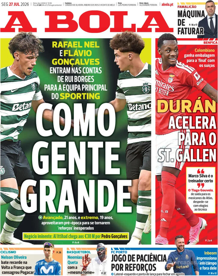 Capa A Bola - 2026-07-27