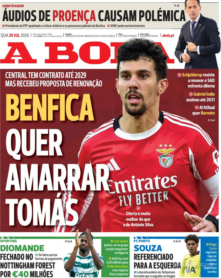 Capa A Bola - 2026-07-29