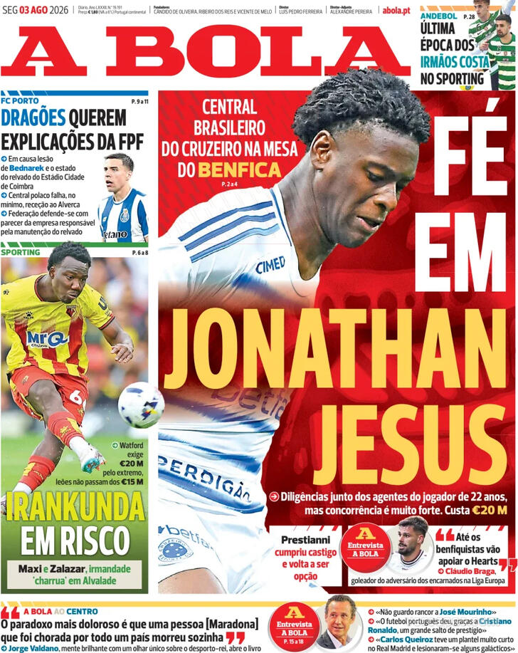 Capa A Bola - 2026-08-03