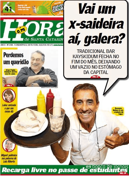 Capa A Hora de Santa Catarina - 2014-03-14