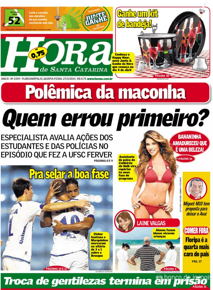 Capa A Hora de Santa Catarina - 2014-03-27