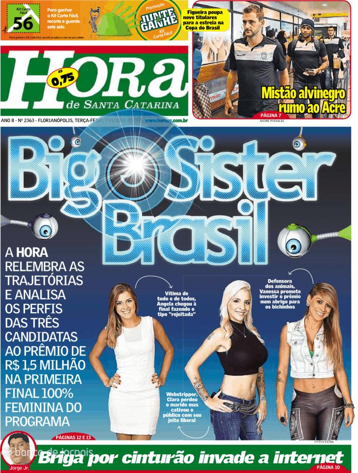 Capa A Hora de Santa Catarina - 2014-04-01