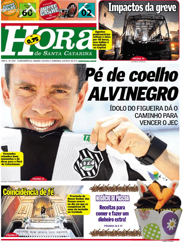 Capa A Hora de Santa Catarina - 2014-04-05