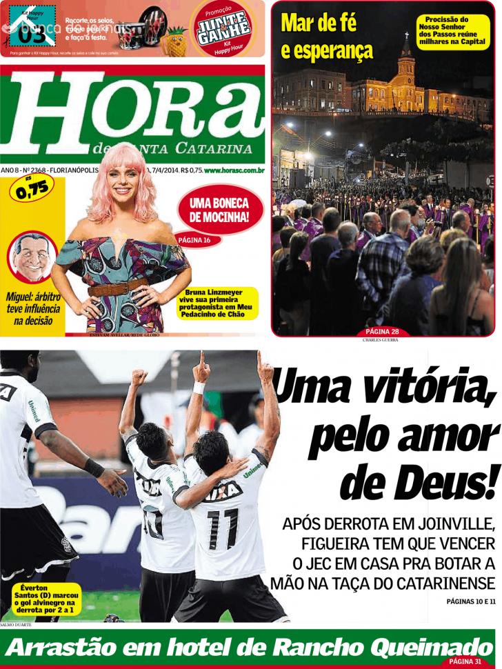 Capa A Hora de Santa Catarina - 2014-04-07