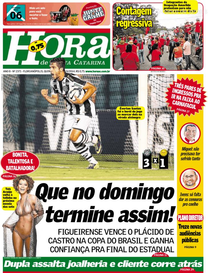 Capa A Hora de Santa Catarina - 2014-04-10