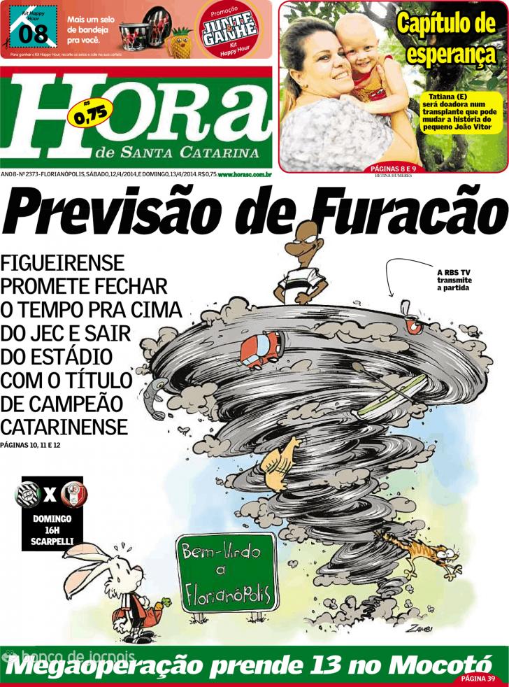 Capa A Hora de Santa Catarina - 2014-04-12