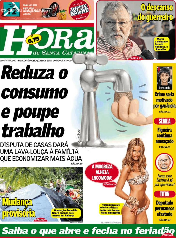 Capa A Hora de Santa Catarina - 2014-04-17
