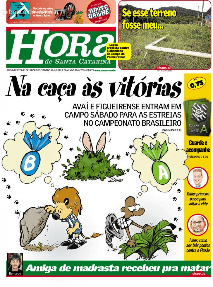 Capa A Hora de Santa Catarina - 2014-04-19