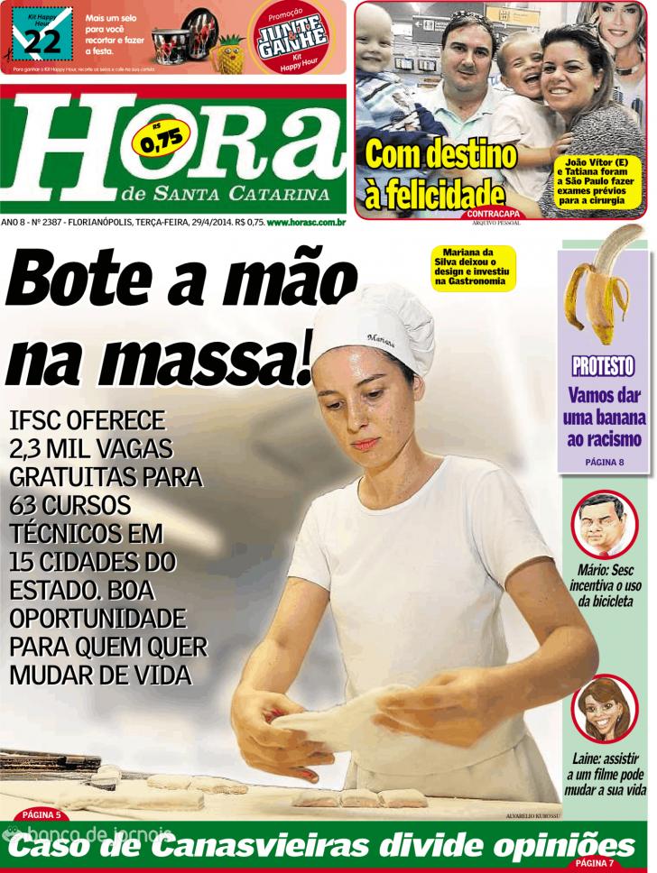 Capa A Hora de Santa Catarina - 2014-04-29