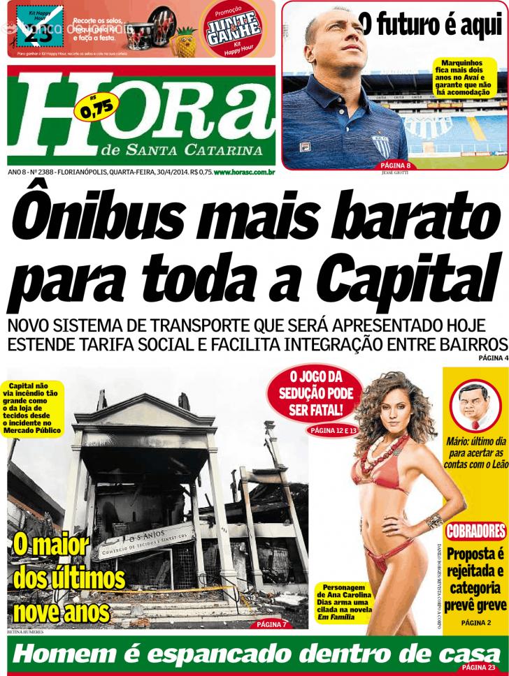 Capa A Hora de Santa Catarina - 2014-04-30