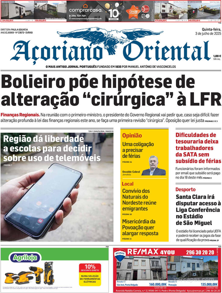 Capa Aoriano Oriental - 2025-07-03
