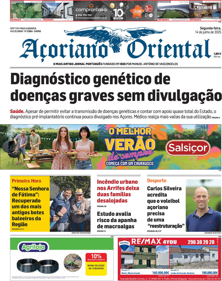 Capa Aoriano Oriental - 2025-07-14