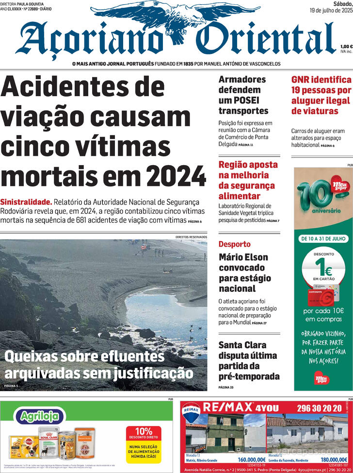 Capa Aoriano Oriental - 2025-07-19