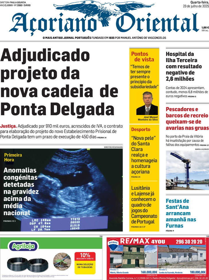 Capa Aoriano Oriental - 2025-07-23