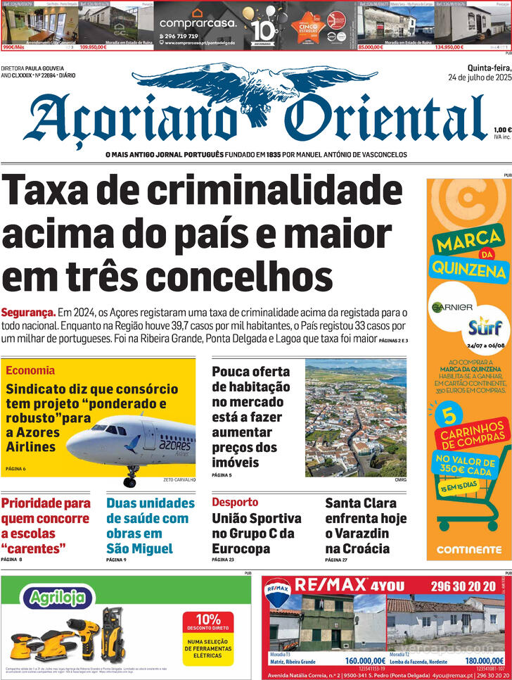 Capa Aoriano Oriental - 2025-07-24