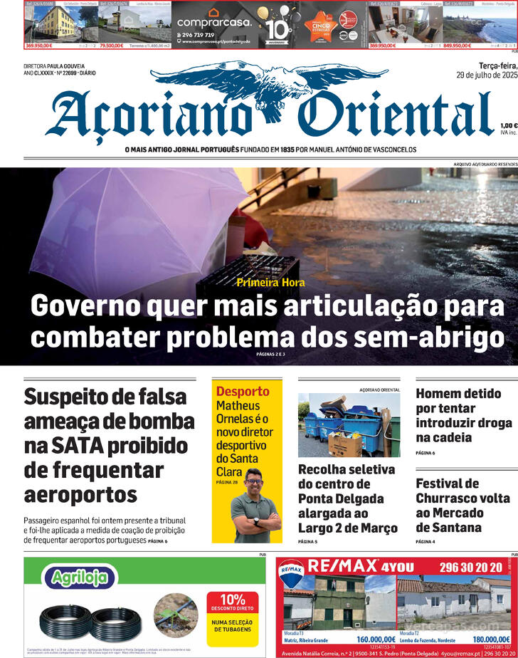 Capa Aoriano Oriental - 2025-07-29