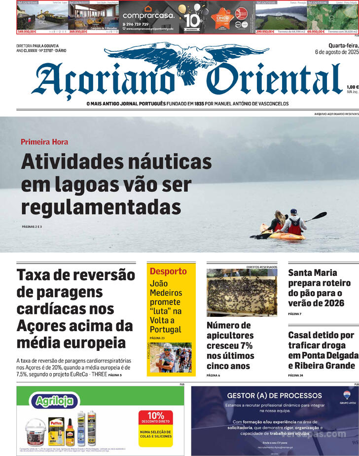 Capa Aoriano Oriental - 2025-08-06