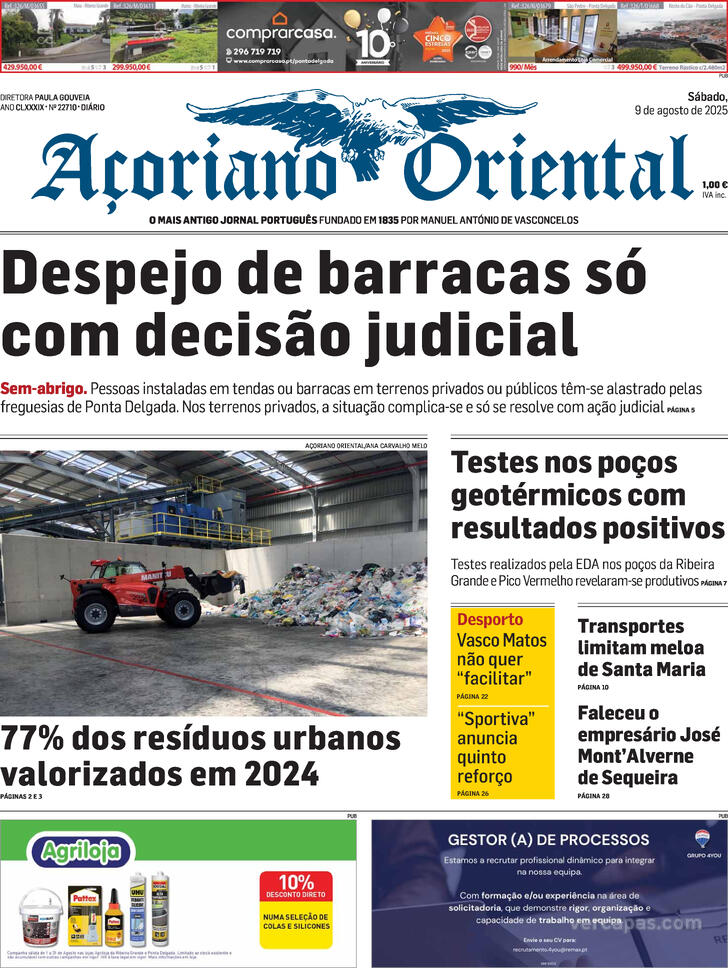 Capa Aoriano Oriental - 2025-08-09