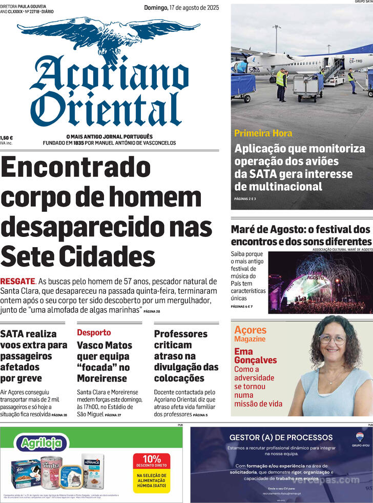 Capa Aoriano Oriental - 2025-08-17