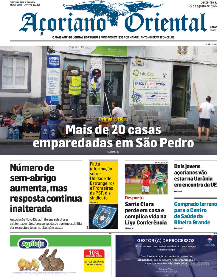 Capa Aoriano Oriental - 2025-08-22