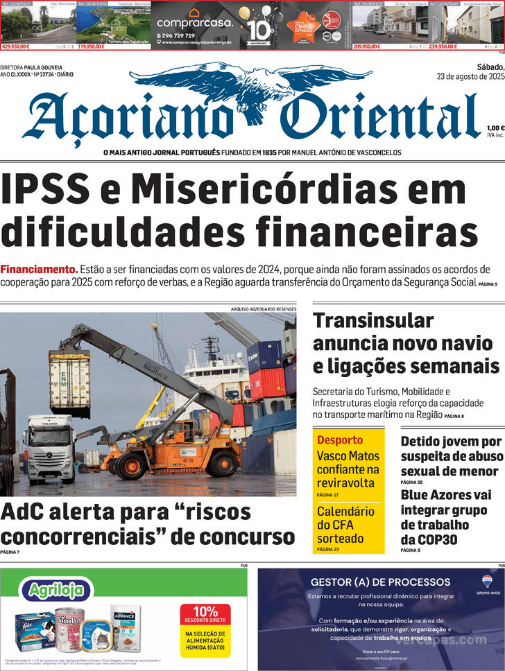 Capa Aoriano Oriental - 2025-08-23