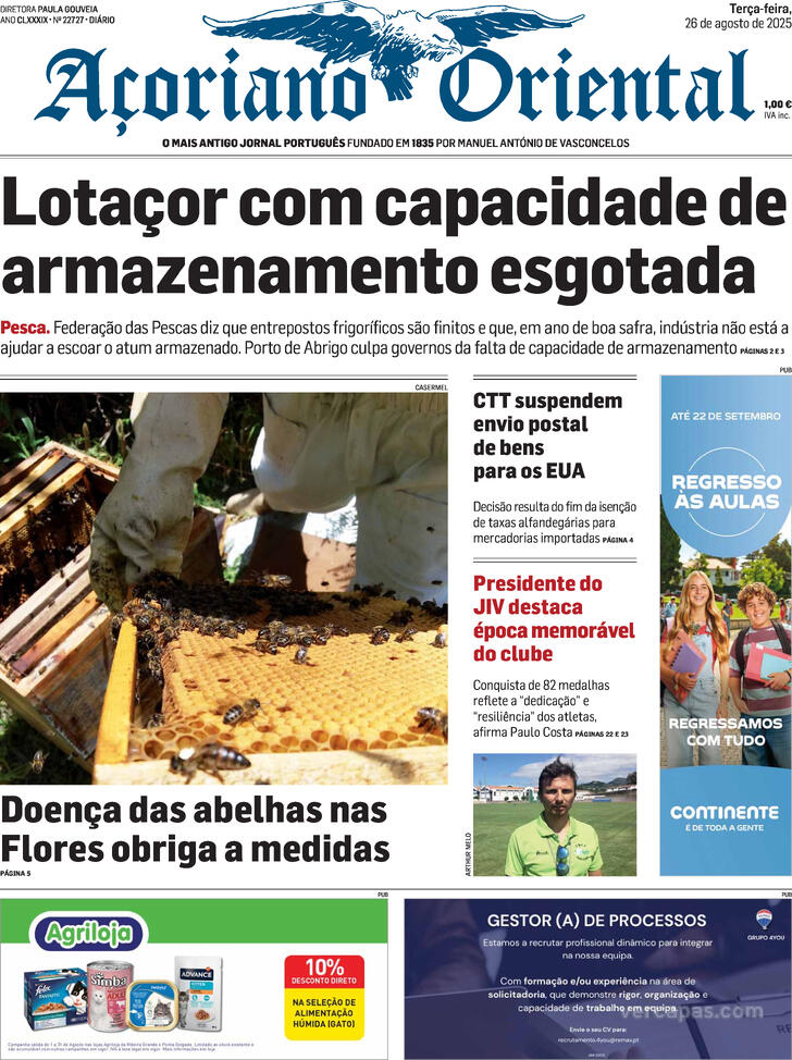 Capa Aoriano Oriental - 2025-08-26