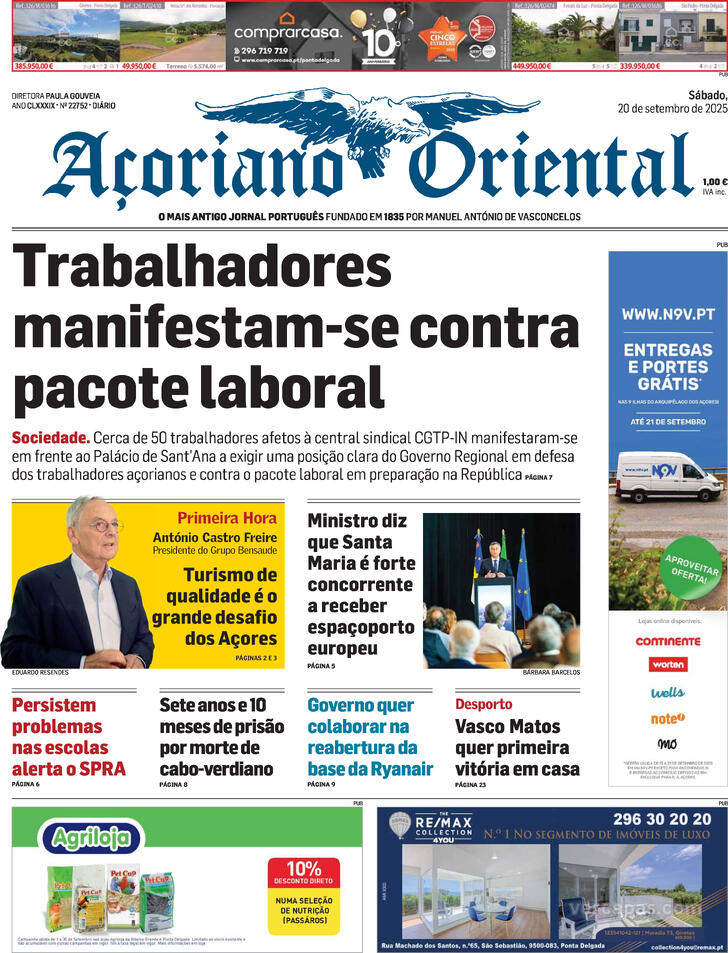 Capa Aoriano Oriental - 2025-09-20