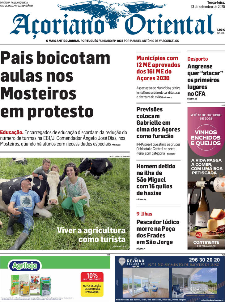 Capa Aoriano Oriental - 2025-09-23
