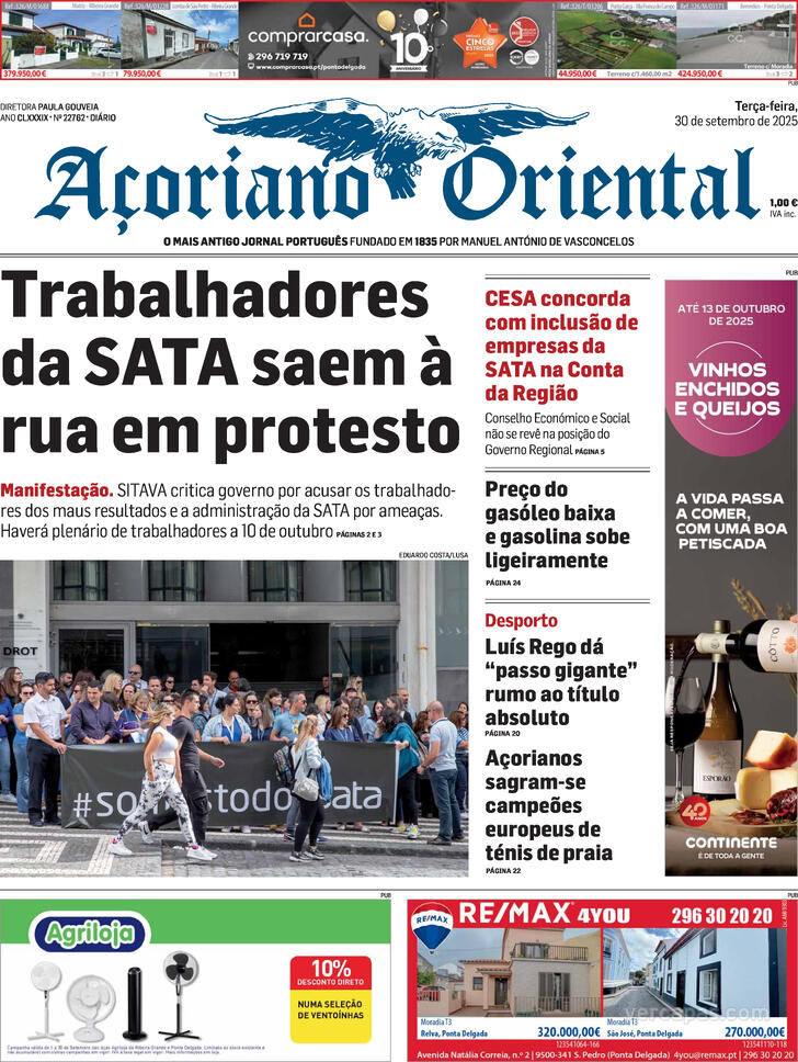 Capa Aoriano Oriental - 2025-09-30